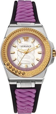 Versace VEHD00220 Chain Reaction silber gold pink schwarz Armband Uhr Damen NEU