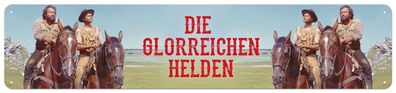 Bud Spencer & Terence Hill - Die Glorreichen Helden - Blechschild 46x10 cm, STR-T03