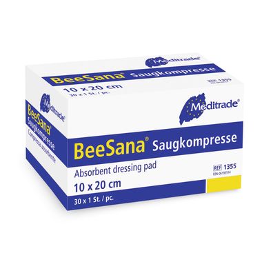 BeeSana® Saugkompresse, unsteril, 10 x 20 cm