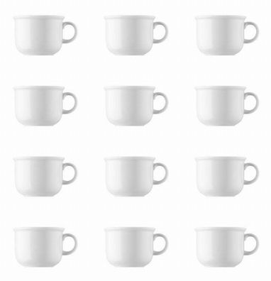 12 x Kaffee-Obertasse - Trend Weiß - Thomas - 11400-800001-14742 Porzellan Geschirr