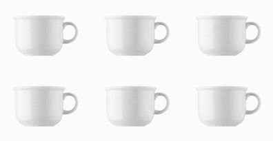 6 x Kaffee-Obertasse - Trend Weiß - Thomas - 11400-800001-14742 Porzellan Geschirr -