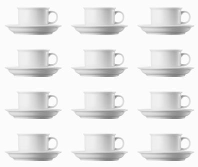 12 x Kaffeetasse 2-tlg. - Trend Weiß - Thomas - 11400-800001-14740
