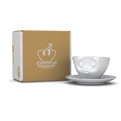 Tasse Küssend weiß - Fiftyeight - 200 ml - Kaffeetasse Teetasse - T014201