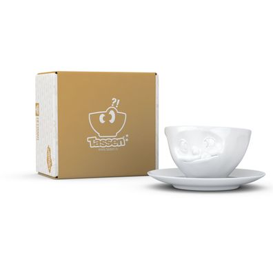 Tasse Lecker weiß - Fiftyeight - 200 ml - Kaffeetasse Teetasse - T014601