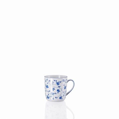 6 x Becher mit Henkel 0,28 l - FORM 1382 Blaublüten - Rosenthal (ZUVOR Arzberg) - 41