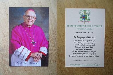 Bischof von Arlington Paul Stephen Loverde - Autogramm!!!