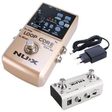 Nux Loop Core Deluxe Bundle Effektpedal mit Netzteil