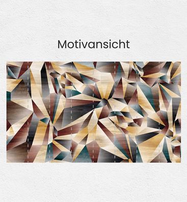 Fototapete Abstrakte Formen in Holz Farben