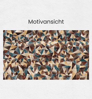 Fototapete Abstrakte kleine Dreiecke in Holz Farben