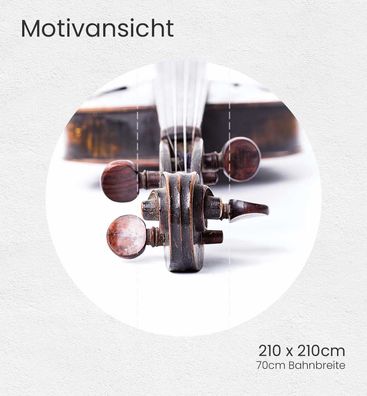 Fototapete Violine rund Wanddeko Bildtapete Tapete