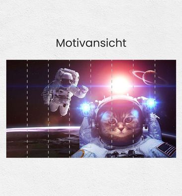 Fototapete Astronaut Katze Wanddeko Bildtapete Tapete