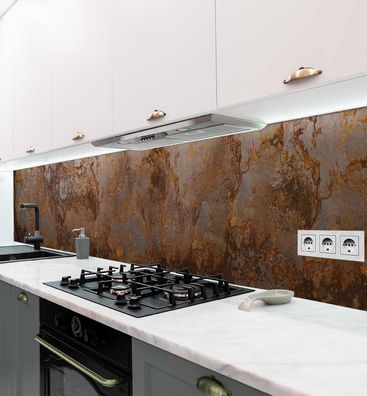 Küchenrückwand Rostige Fläche selbstklebend Spritzschutz Folie