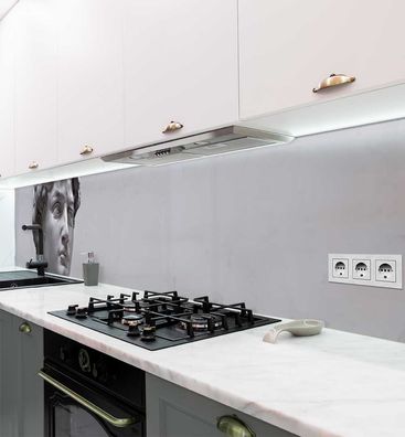 Küchenrückwand David Statue selbstklebend Spritzschutz Folie