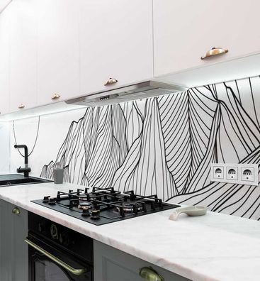 Küchenrückwand Vollmond selbstklebend Spritzschutz Folie
