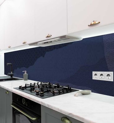 Küchenrückwand Berge blau selbstklebend Spritzschutz Folie