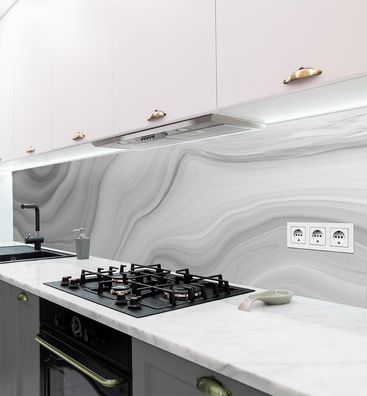 Küchenrückwand Marmor hellgrau selbstklebend Spritzschutz Folie