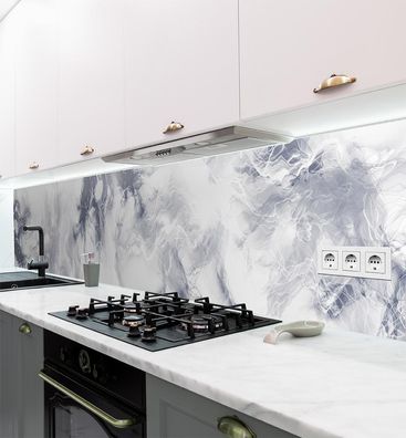 Küchenrückwand Marmor blau selbstklebend Spritzschutz Folie