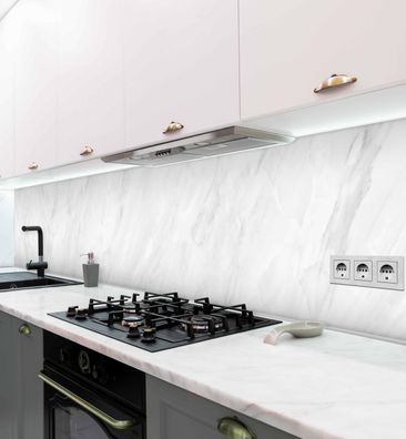 Küchenrückwand Marmor Weiß selbstklebend Spritzschutz Folie