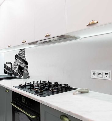 Küchenrückwand Eiffelturm Unterseite selbstklebend Spritzschutz Folie