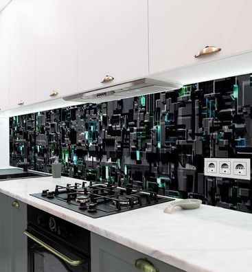 Küchenrückwand Technologie Muster selbstklebend Spritzschutz Folie