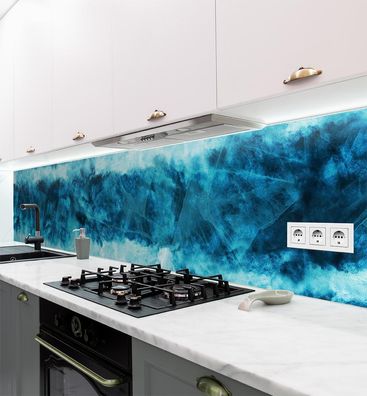 Küchenrückwand Struktur Eis Muster selbstklebend Spritzschutz Folie