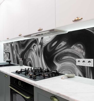 Küchenrückwand Abstraktes Muster farblos selbstklebend Spritzschutz Folie