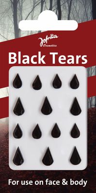 schwarze Tränen black tears Gesichts Tattoo Harlekin Pantomime Halloween