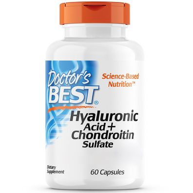Doctor's Best, Hyaluronic Acid + Chondroitin Sulfate with BioCell Collagen, 60 ...