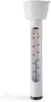 Intex 29039 Pool Thermometer Schwimmendes Thermometer Poolzubehör 19 cm Weiß