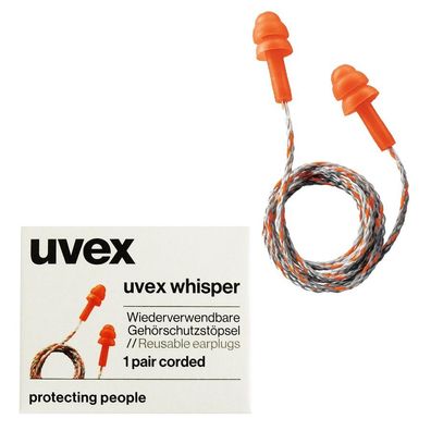 Uvex Gehörschutzstöpsel Whisper 2111.201 Orange (1 Paar)