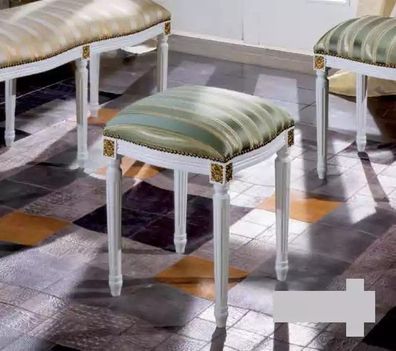 Klassischer Möbel Hocker Polster Stoff Textil Möbel Sitzhocker Sitzbänke