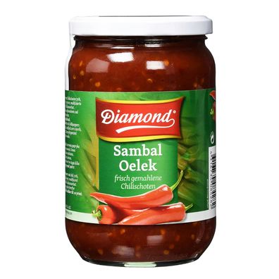 Diamond Sambal Oelek frisch gemahlene Chilischoten sehr scharf 740g