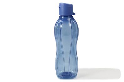 Tupperware To Go Eco 500 ml blau Clipverschluss Trinkflasche Öko Ecoflasche