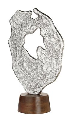 Gilde Skulptur "Volante" Skulptur aus Aluminium, Sockel aus Mangoholz Breite 31,0 ...