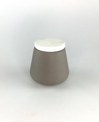 Gilde Keramik Vorratsdose grau 9,5x7cm