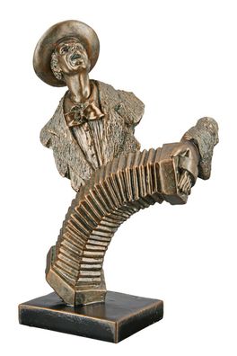 Gilde Poly Skulptur " Akkordeonspieler " 37417