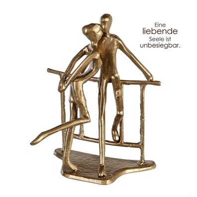 Casablanca Design Skulptur Romance goldfarben Höhe: 17 cm Breite: 13 cm Tiefe: ...