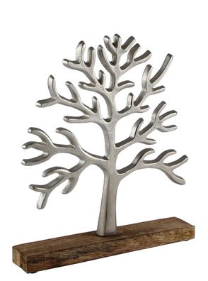 Kaheku Baum Herbol silber vernickelt 30,5h Aluminium 845046997