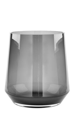 Fink LINEA Vase, Windlicht, Glas, grau Höhe 22cm, Ø 21cm 115286