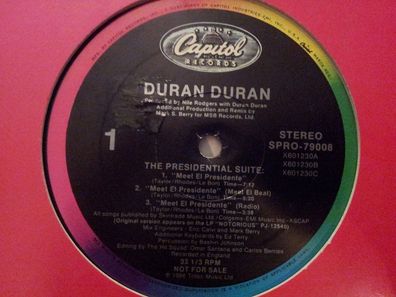 Duran Duran - The presidential suite US 12'' PROMO