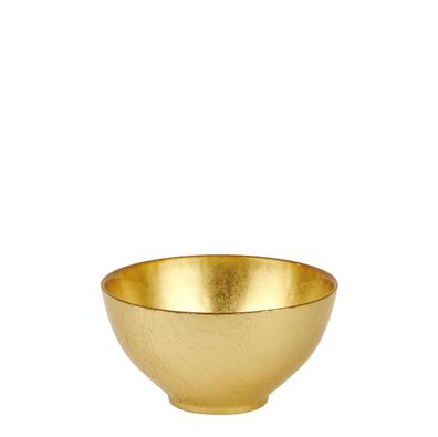 Lambert Zengin Glasschale gold H 8 cm D 15,5/6,5 cm 46190