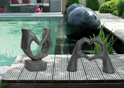 Gilde Polymagnesia Skulptur " Herz " auf Sockel 99358