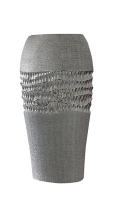 Gilde Vase "Splendor" silber Länge 12,5 cm Breite 16,0 cm Höhe 32,5 cm 43794