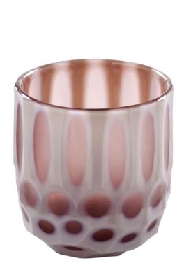 Fink LIVIA Vase, Glas, light rose Höhe 18cm, Ø 16cm 115055