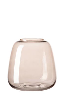 Fink SUNDAY Vase, Glas, grau Höhe 15,5, Ø 14,5cm 116065
