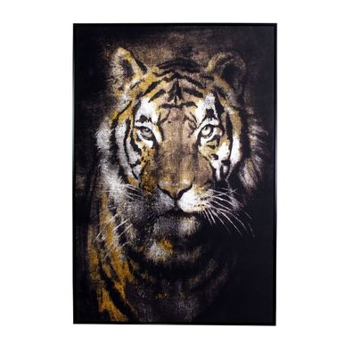 Werner Voß Bild Tiger, Print auf Canvas 80x120 cm