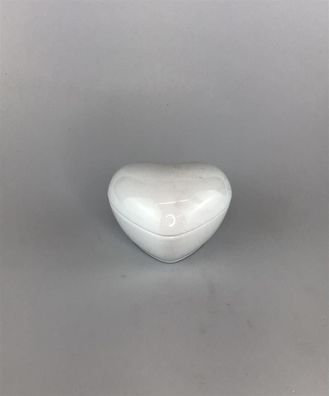 Hutschenreuther Zuckerdose Herz Keramik weiß D:9cm H:6,5cm