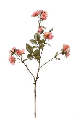 Gilde Rosenzweig ''Nicca'' aus Kunststoff · rosa mit 11 Rosenblüten Höhe 73 cm ...