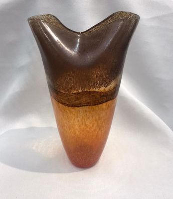 Gilde Glas Vase Arancia Höhe 45 cm