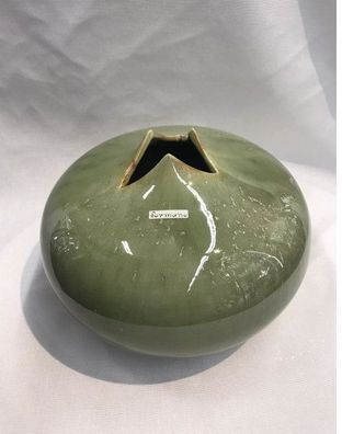 Formano Deko Vase grün Höhe 19 cm